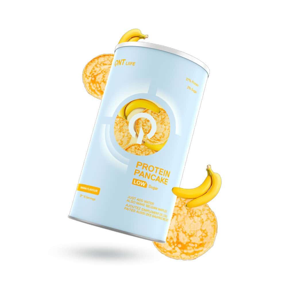 QNT Pancake Proteico A Basso Contenuto Di Zucchero (500g) - Banana