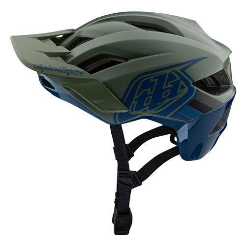 Troy Lee Designs 24.1 Flowline SE MIPS AS Helmet Badge Olive / Indigo
