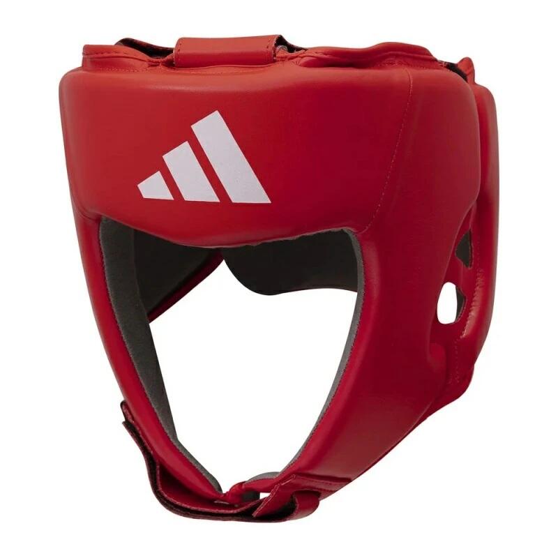 adidas BOXING ドイツ製 赤三本線 タッセル付き 2004 Adidas IBA Boxing Head Guard