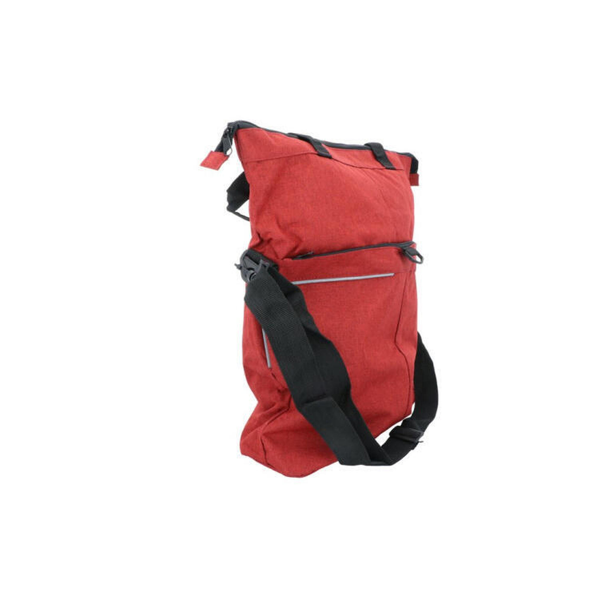 Sac à vélo et shopper multifonctionnel Dresco 18 litres Rouge