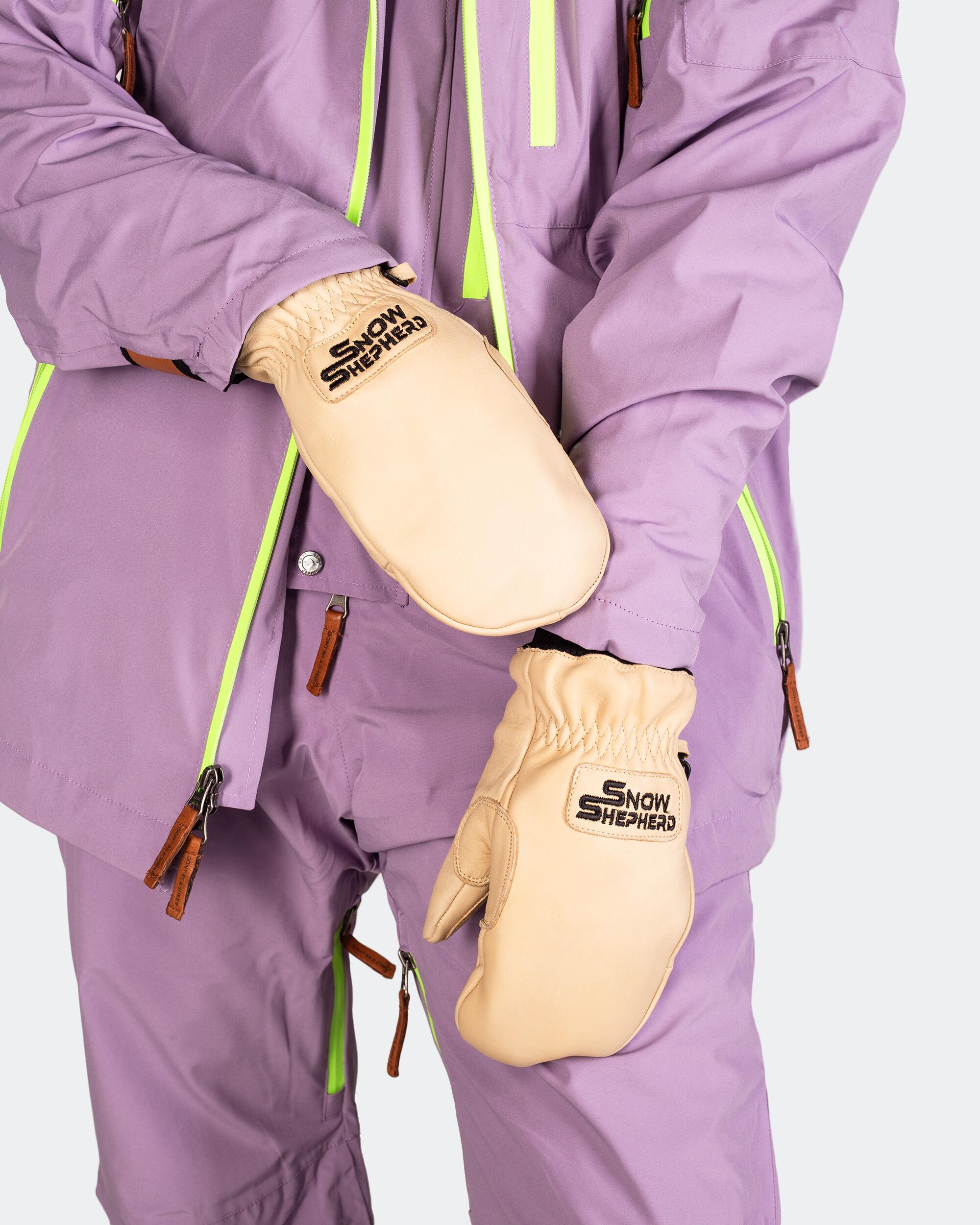 Leather Ski Guide Pro Mittens 3/3