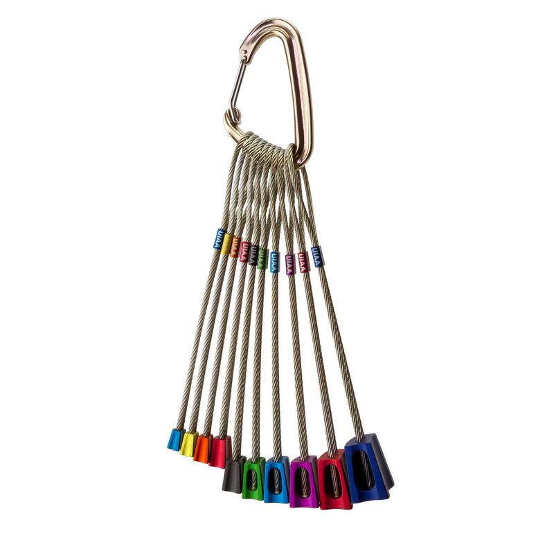 Kości wspinaczkowe Metolius Ultralight Asymmetric Curve Nut Packaged Set 1-10