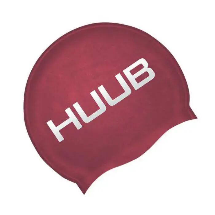 HUUB Silicone Swim Cap - Red, Flat Moulded Low-Drag
