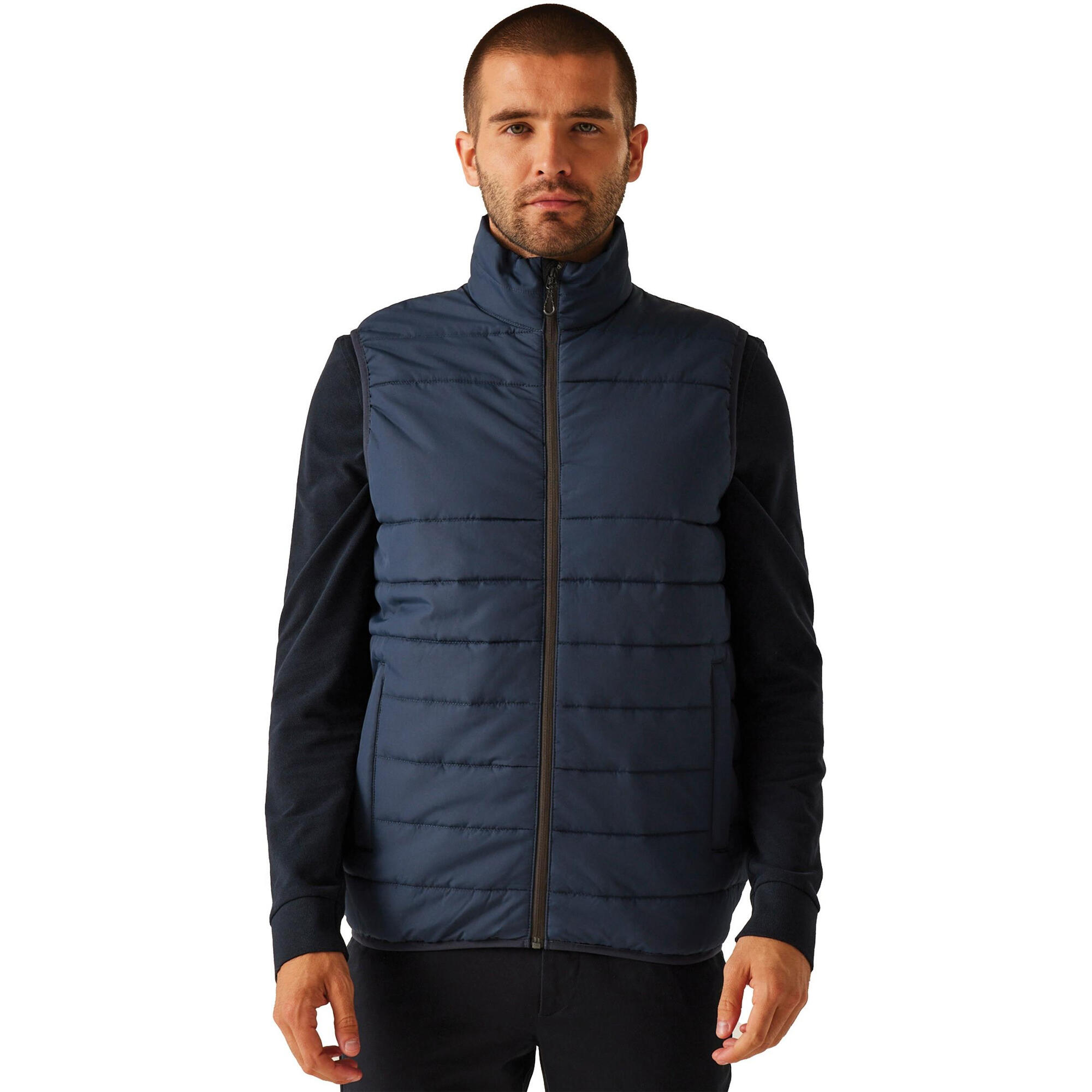 Mens Essential Thermal Body Warmer (Navy) 3/5