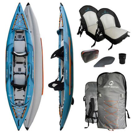 Spinera Kayak Tenaya 120 | 345x90cm | 1 Pers | Set | SpinTex Mat | Seat Cushion