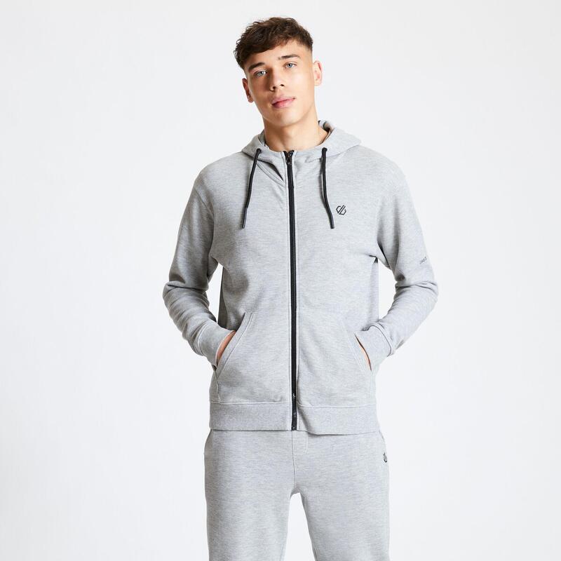 Trainingsjacke Modulus Hoodie Fitness/Gym Herren Ash Grey Atmungsaktiv DARE 2B