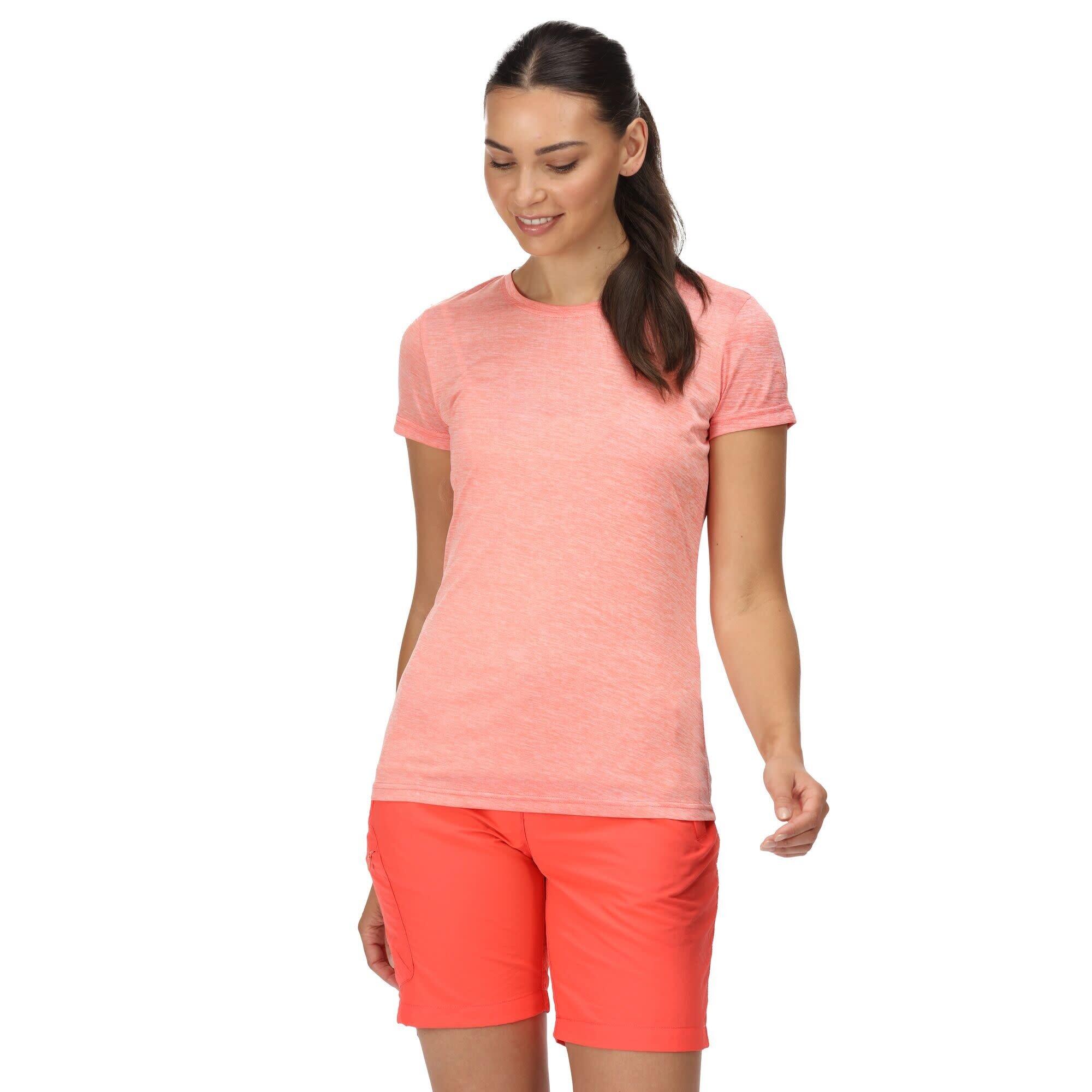 Regatta - T Shirts Et Chemises Femme - Fingal Edition W   -  Fusion Coral - T-shirt Manches Courtes - Orange|rose - 42 M/l - Decathlon