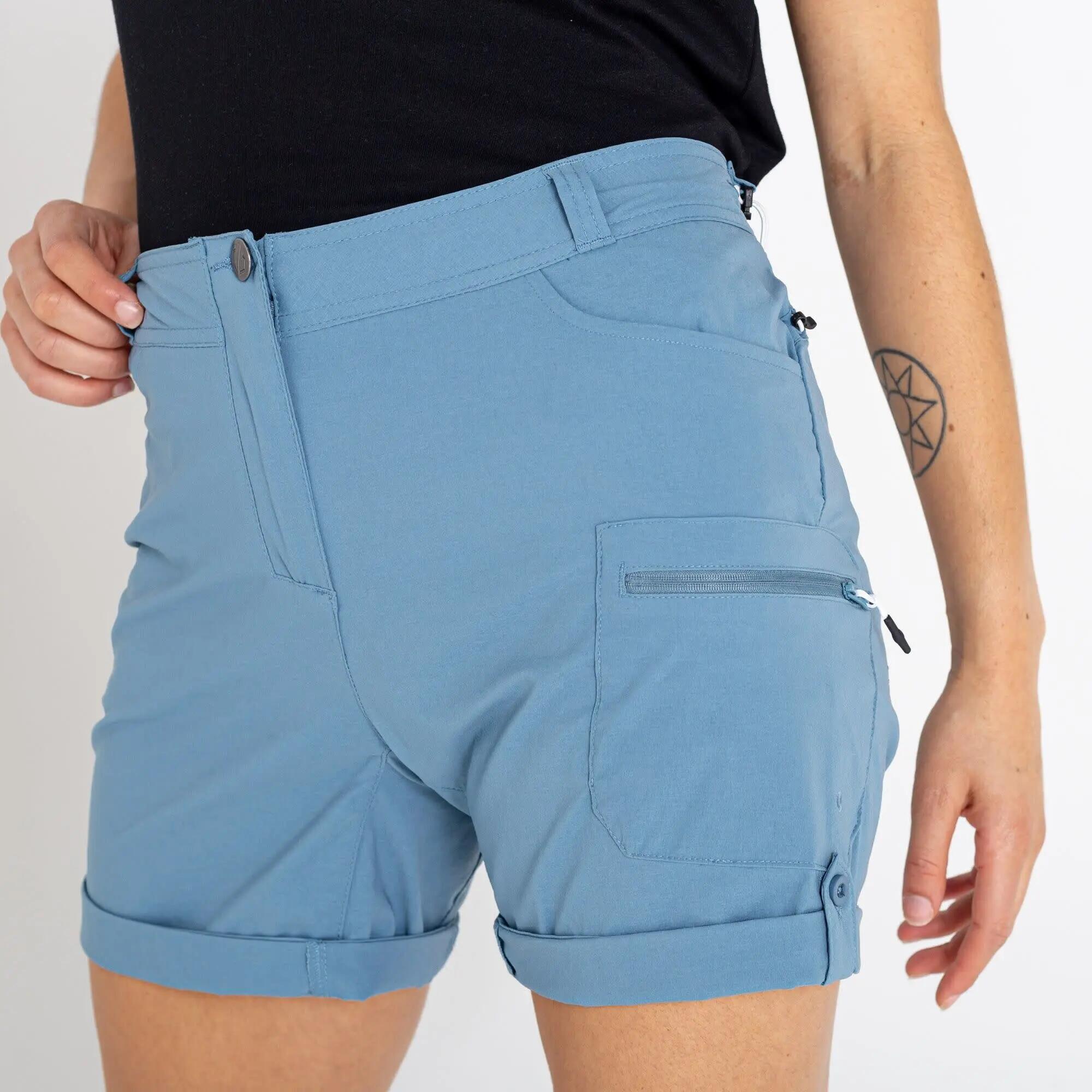 Pantalón corto deportivo mujer Melodic II Short-Bluestone - azul 2/6