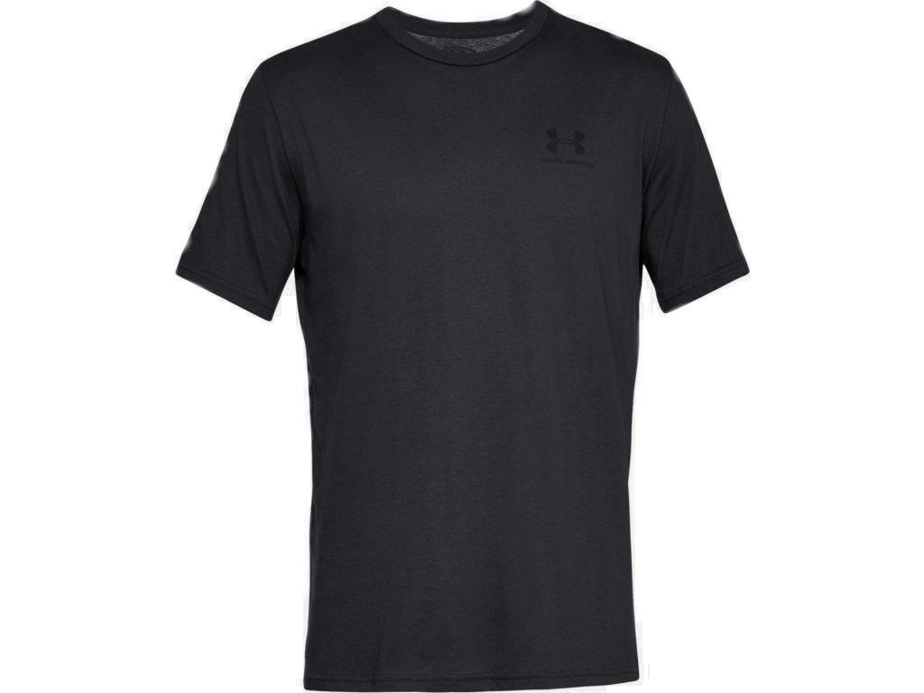 T-shirt Under Armour Sportstyle Left Chest, Noir, Hommes 1/7