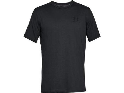 T-shirt Under Armour Sportstyle Left Chest, Noir, Hommes