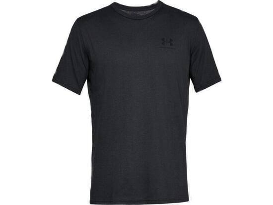 T-shirt Under Armour Sportstyle Left Chest, Noir, Hommes