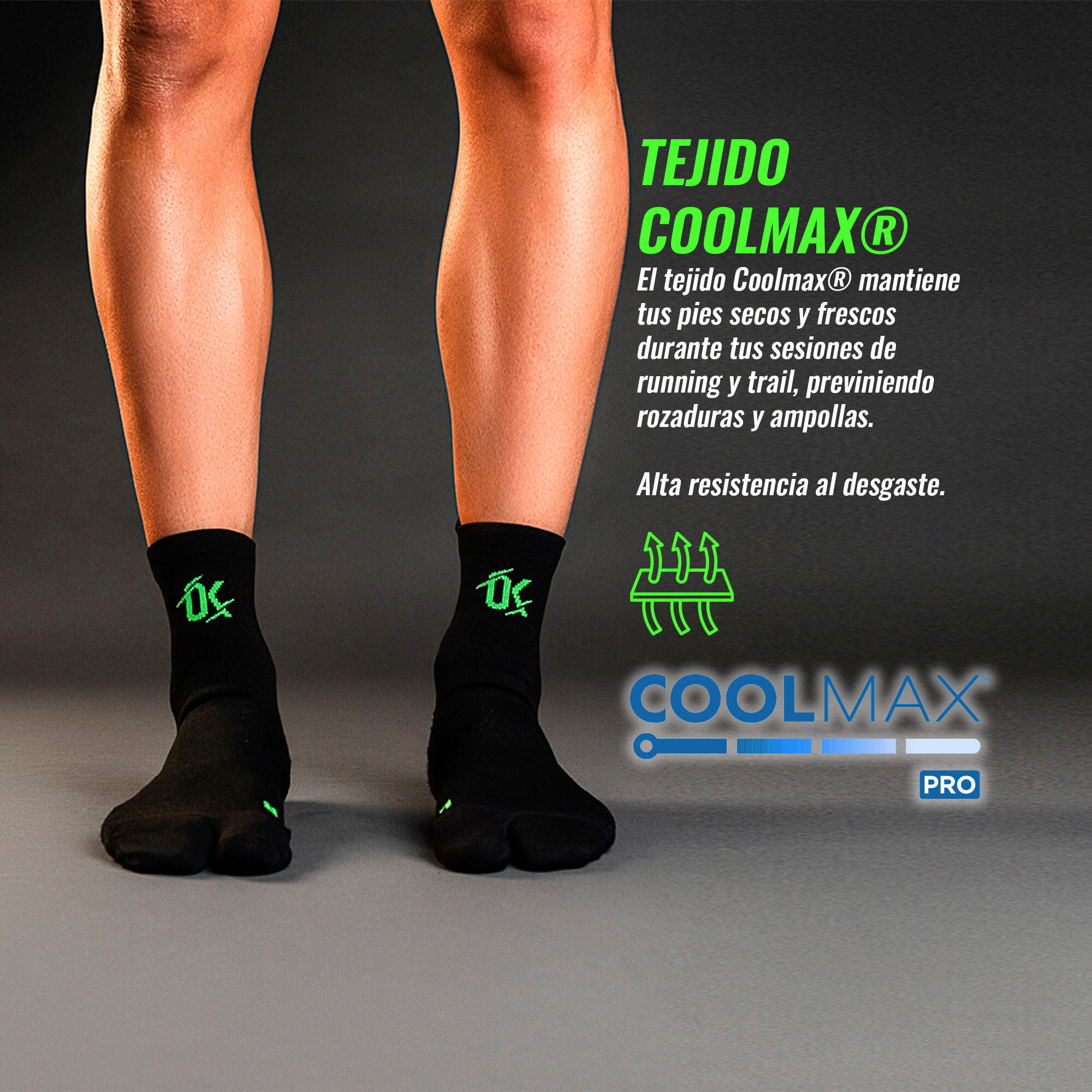 Calcetines Biomecánicos Running Pro Negro 4/7