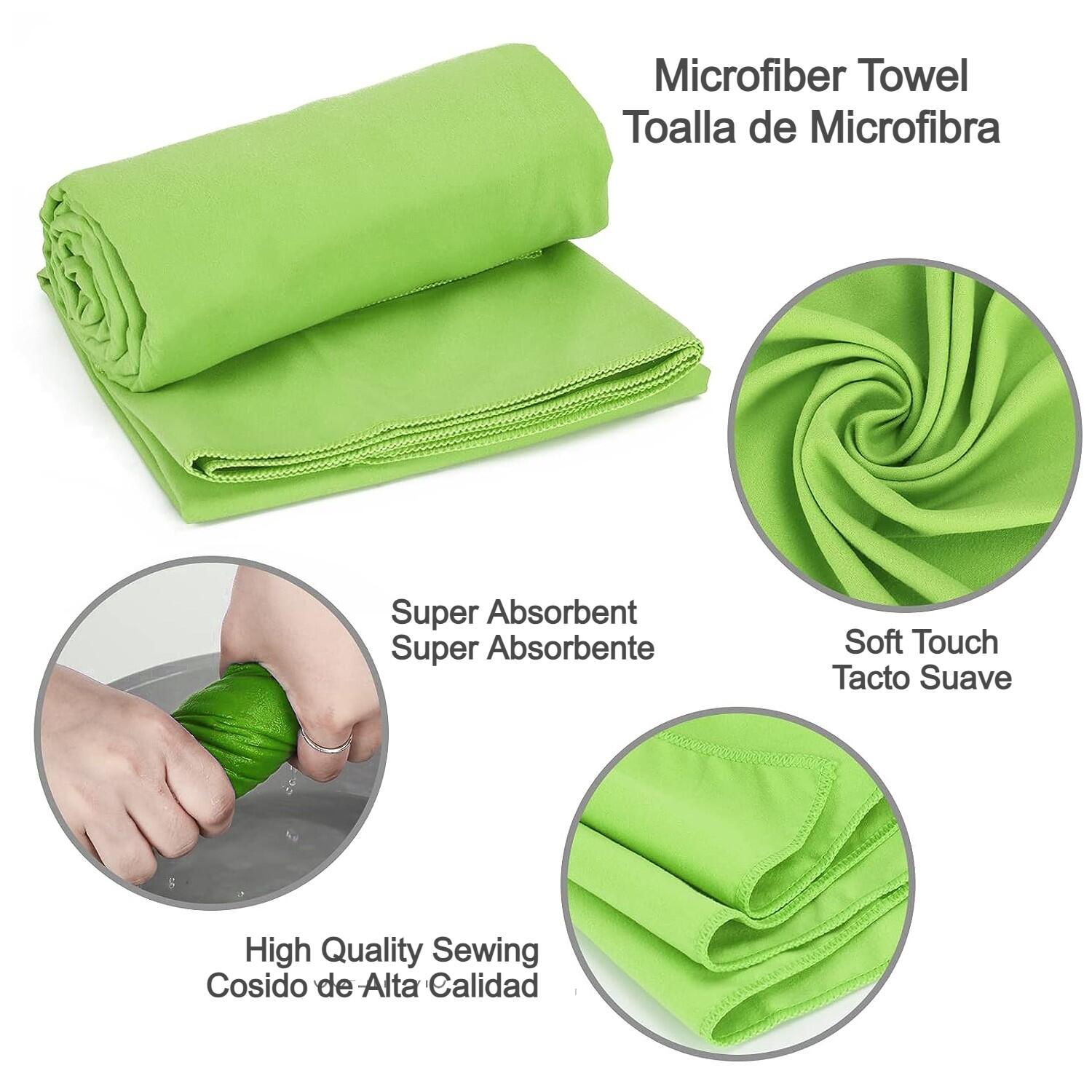 Toalla Microfibra Maximpro Nora 40x54cm Verde 2/3
