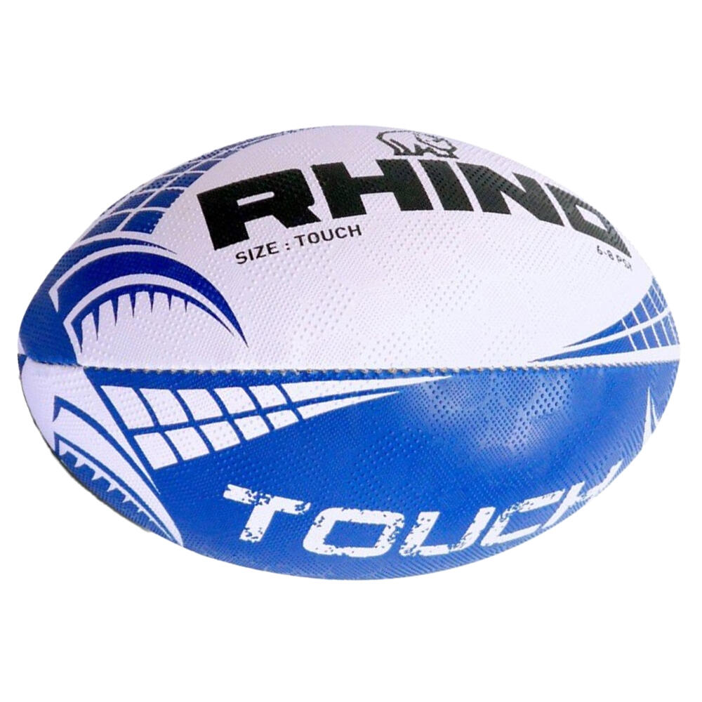 "Touch" RugbyBall Damen und Herren Weiß/Blau 2/2