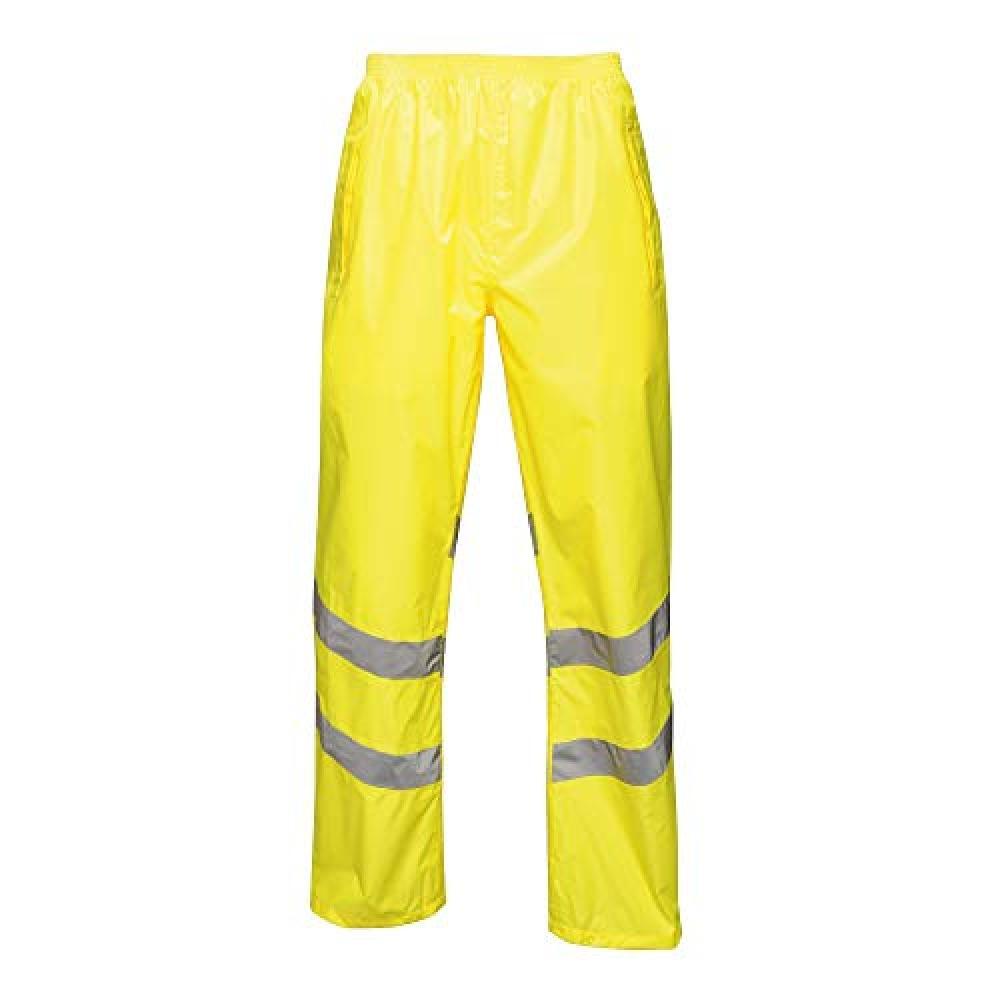 REGATTA Mens HiVis Reflective Over Trousers (Yellow)