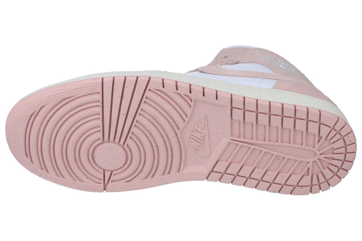 Scarpe Air Jordan 1 Mid Pink Suede 5/5