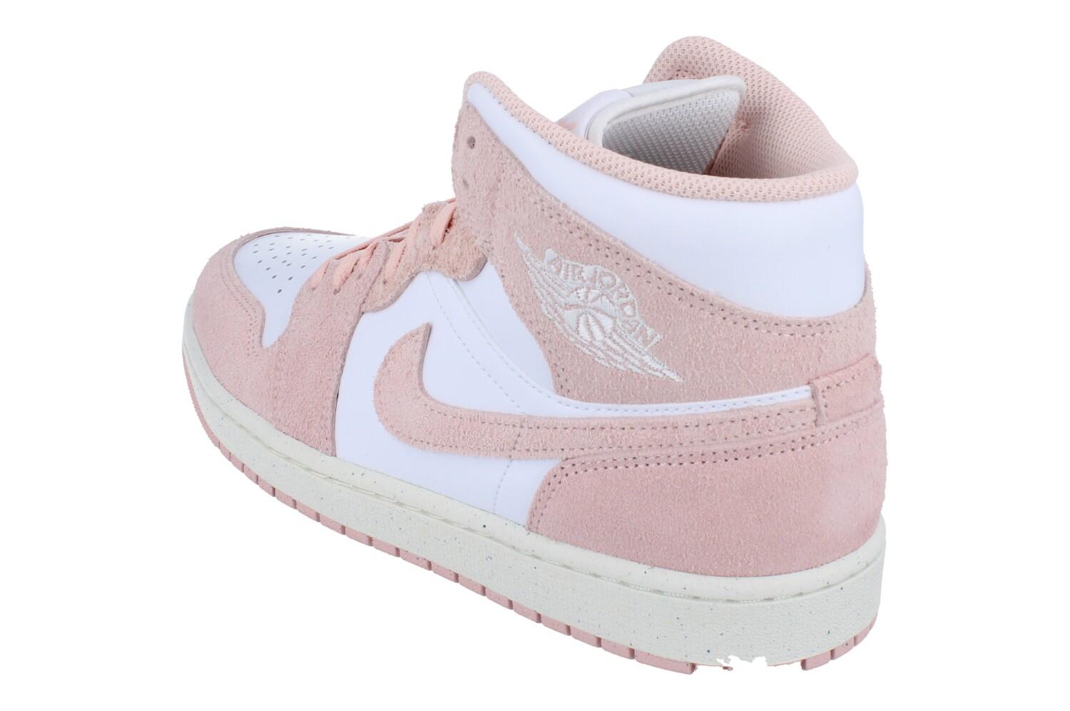 Scarpe Air Jordan 1 Mid Pink Suede 2/5