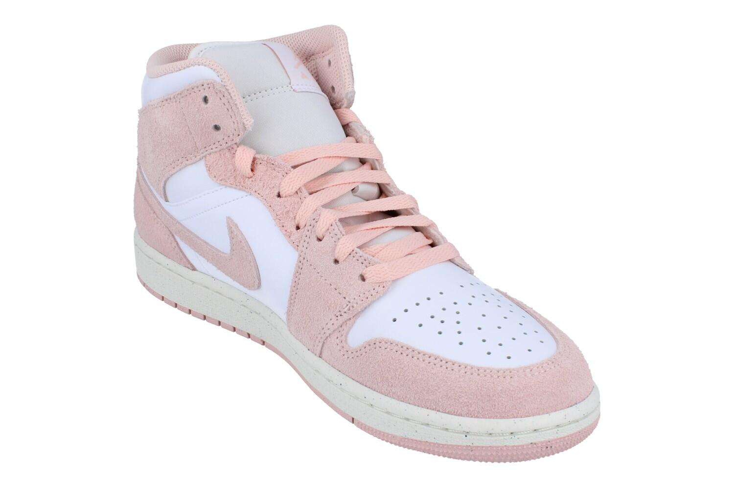 Scarpe Air Jordan 1 Mid Pink Suede 4/5