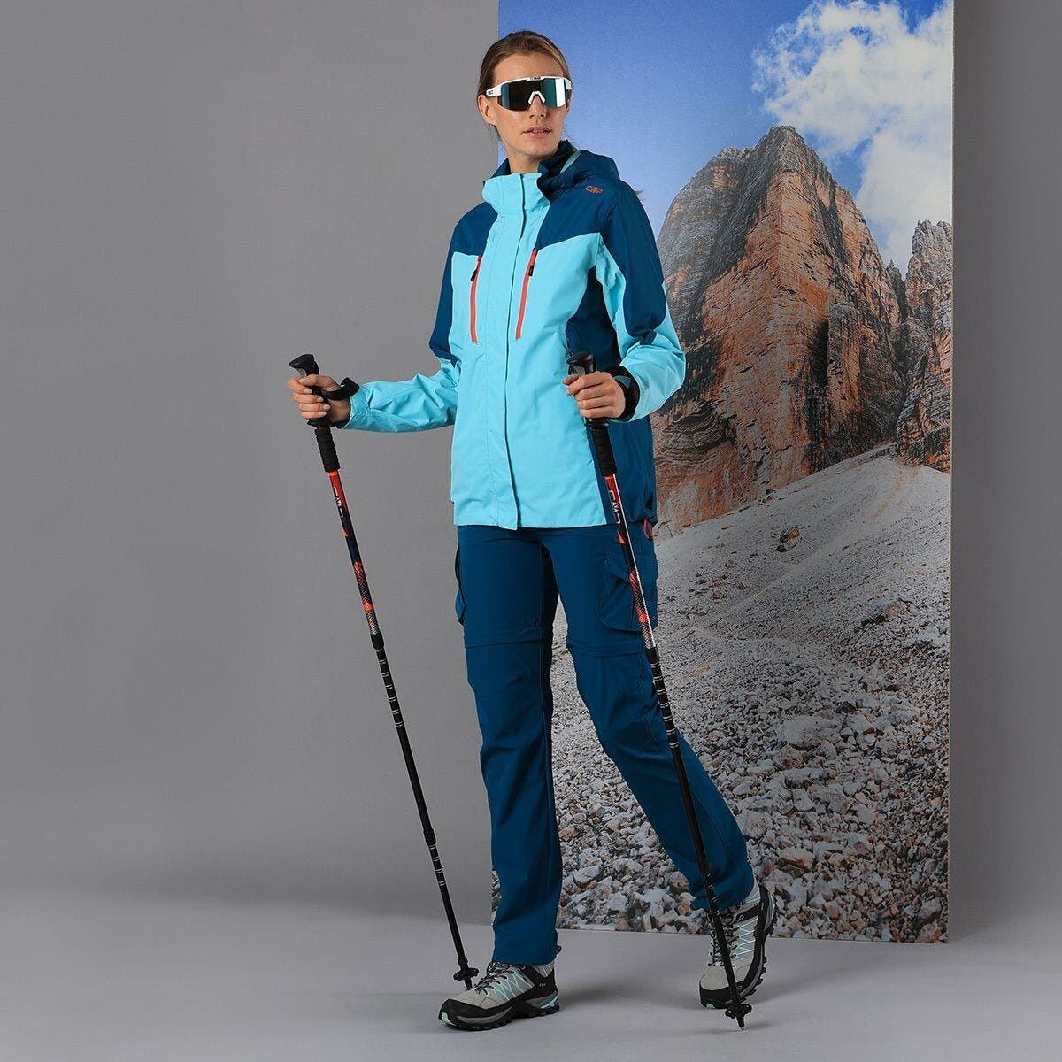 Giacca impermeabile con cappuccio e zip donna CMP 2/5