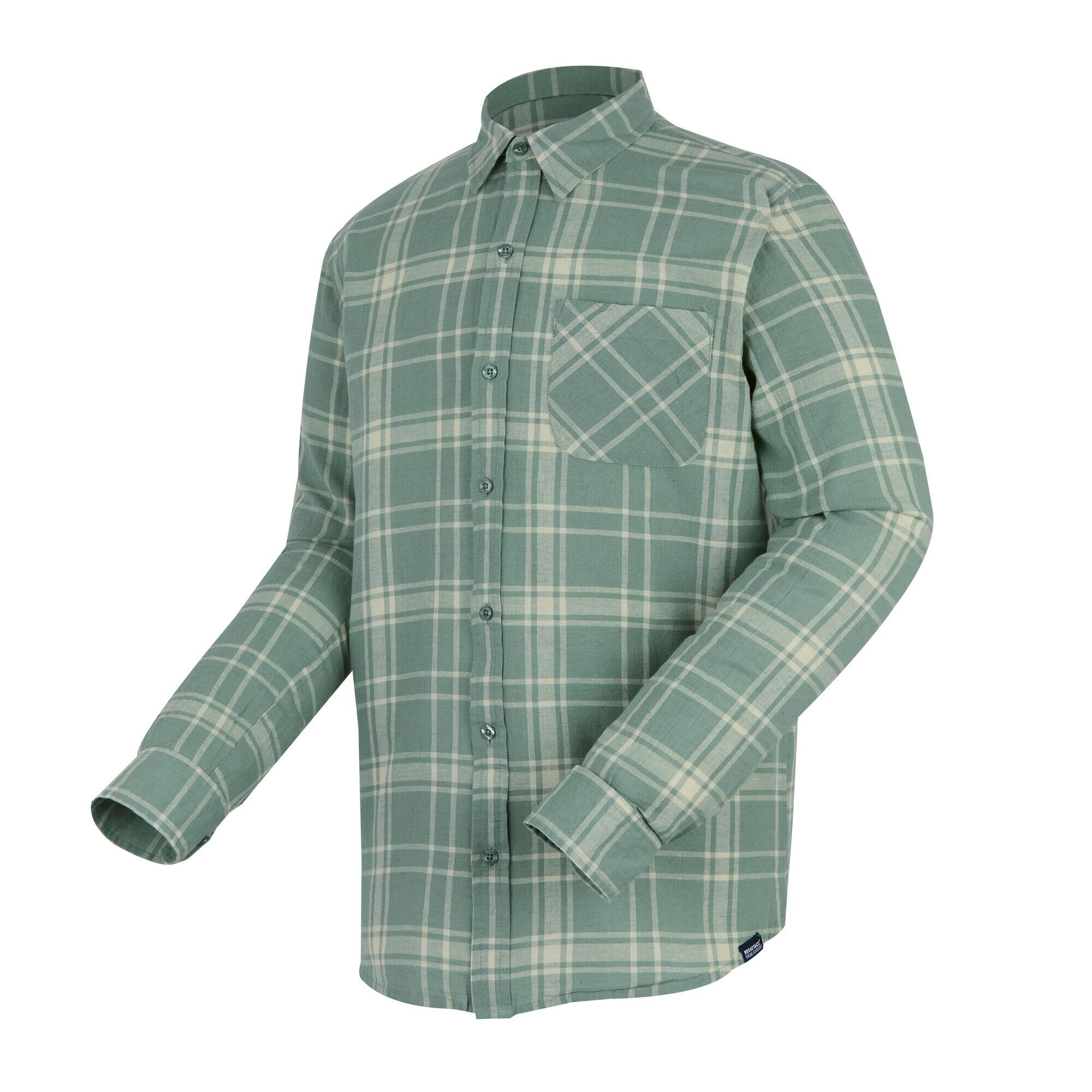 Camicia A Quadri Manica Lunga Uomo Regatta Loran Ghiacciaio 3/4
