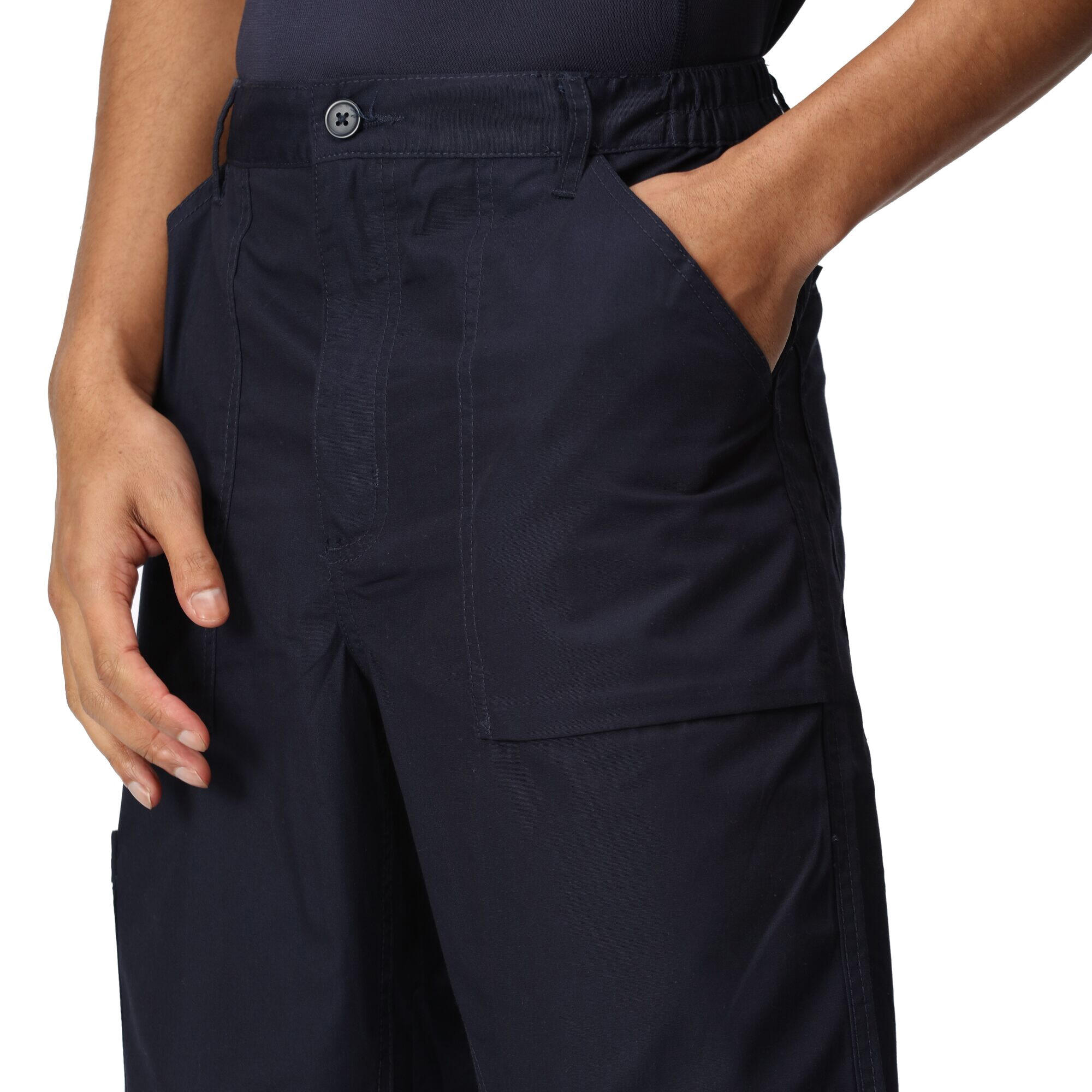 Mens Workwear Action Trouser (Water Repellent) (Navy) 3/3