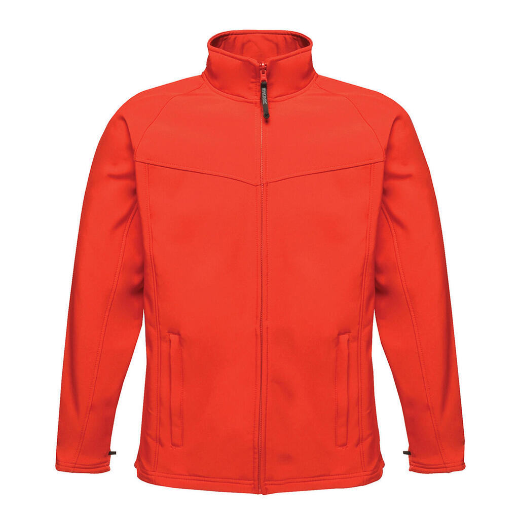Mens Uproar Soft Shell Jacket (Classic Red/Seal Grey)