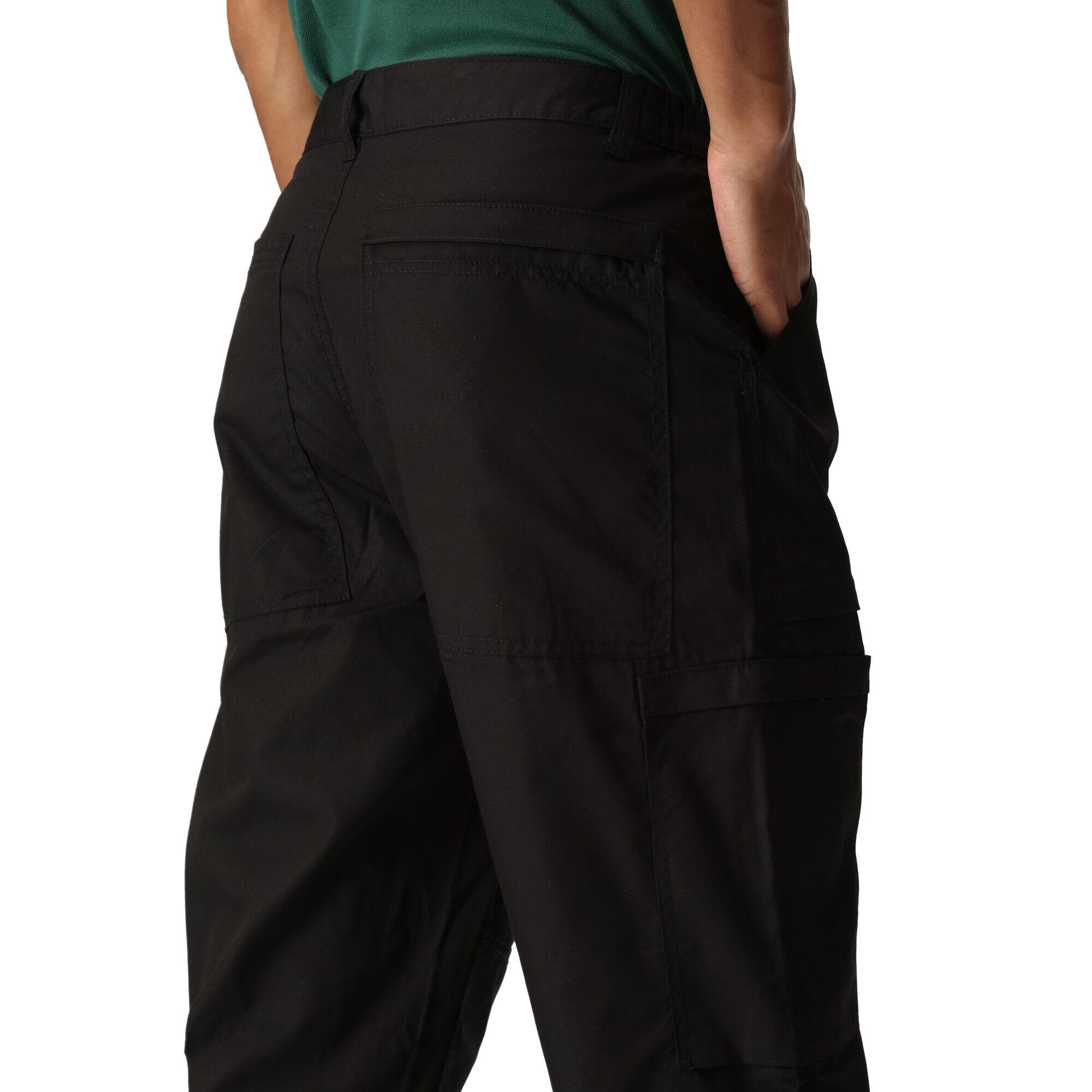 Mens Workwear Action Trouser (Water Repellent) (Black) 2/2