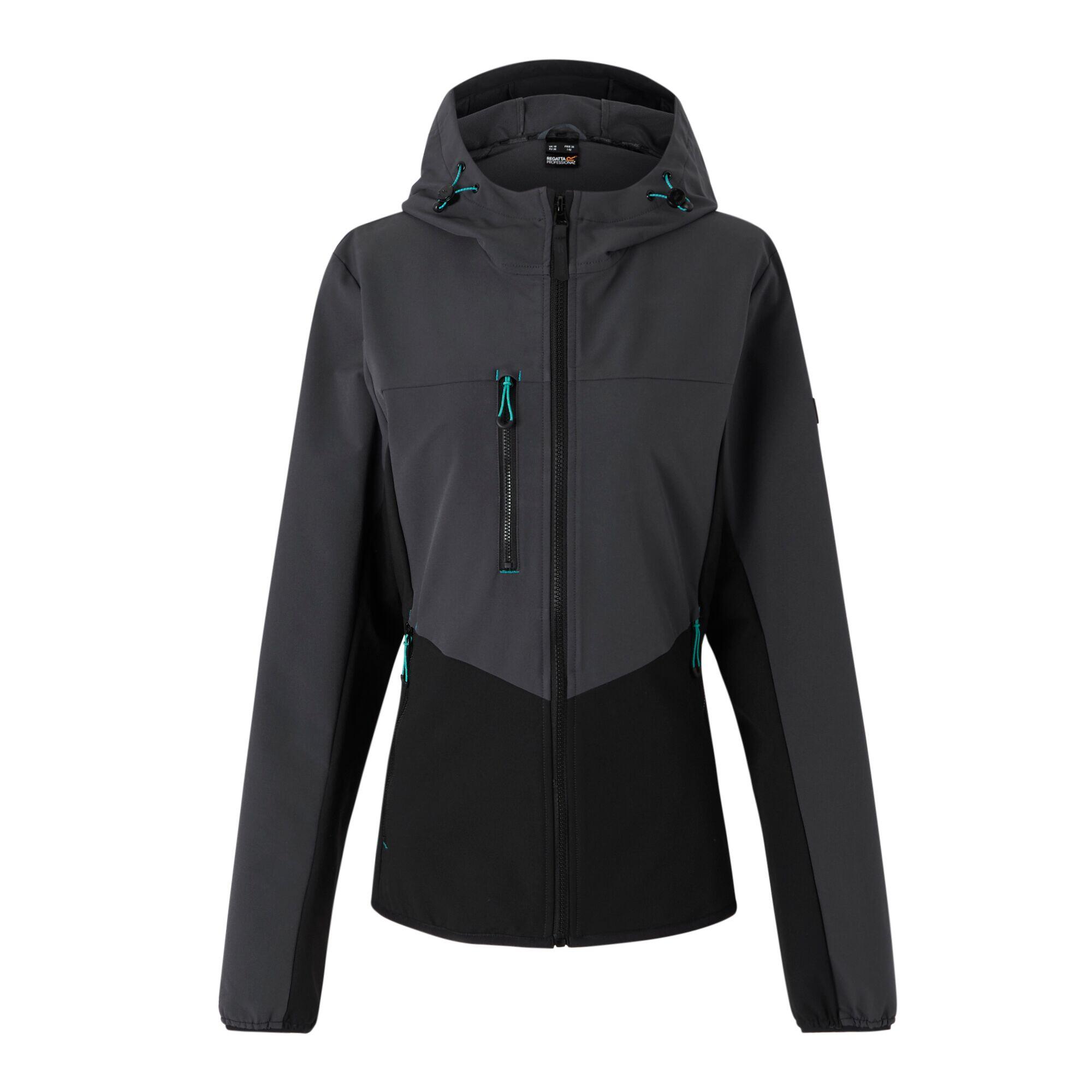 REGATTA Womens/Ladies Ada Stretch Soft Shell Jacket (Slate Grey/Black)