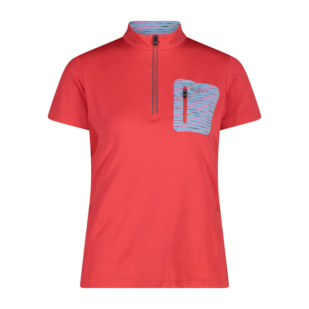 CMP T-shirt da donna con mezza zip CMP