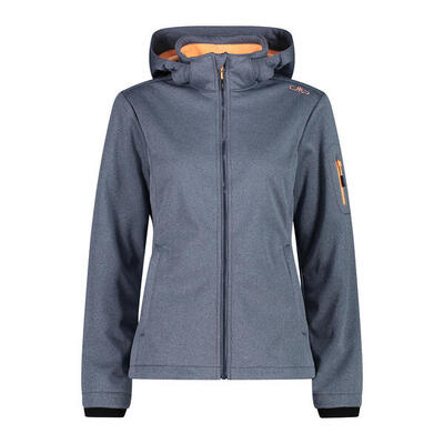 Vrouwelijke waterdichte jas met capuchon cmp