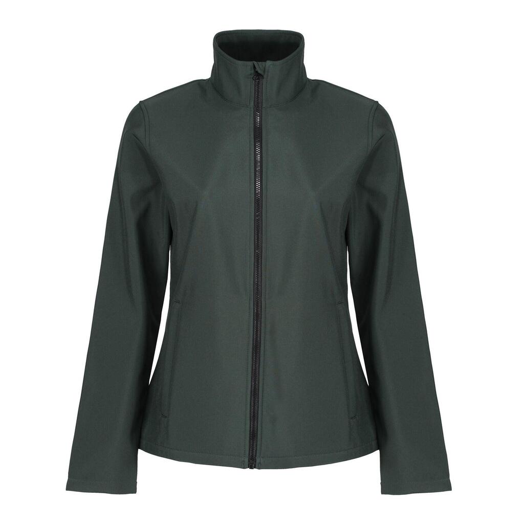 Womens/Ladies Printable Soft Shell Jacket (Dark Spruce/Black)