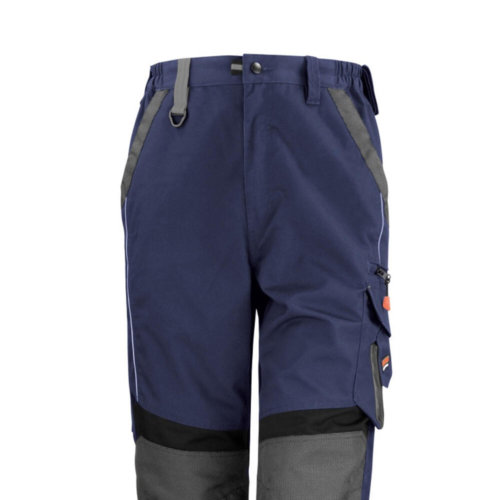 Mens Technical Work Trousers (Reg 32 Inch Leg) (Navy/Black) 2/3