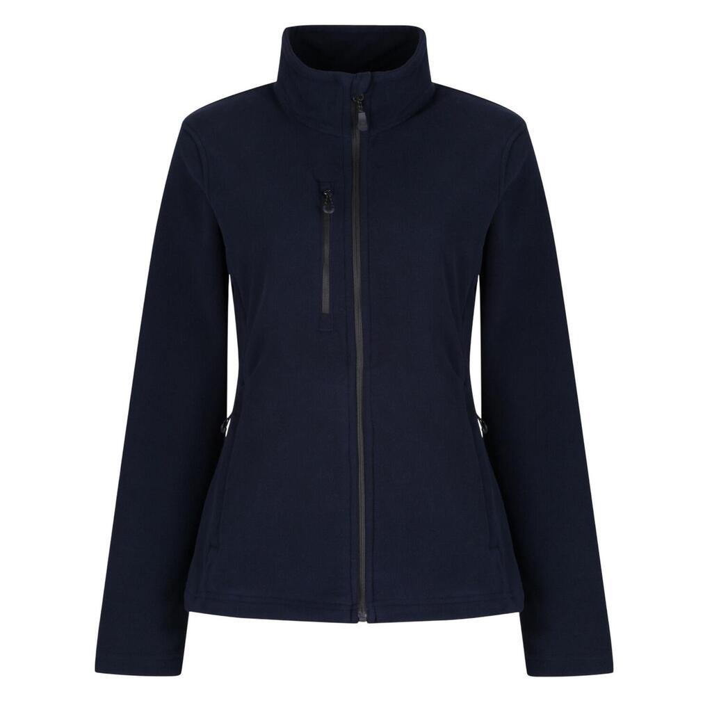 Womens/Ladies Full Zip Fleece Jacket (Navy)