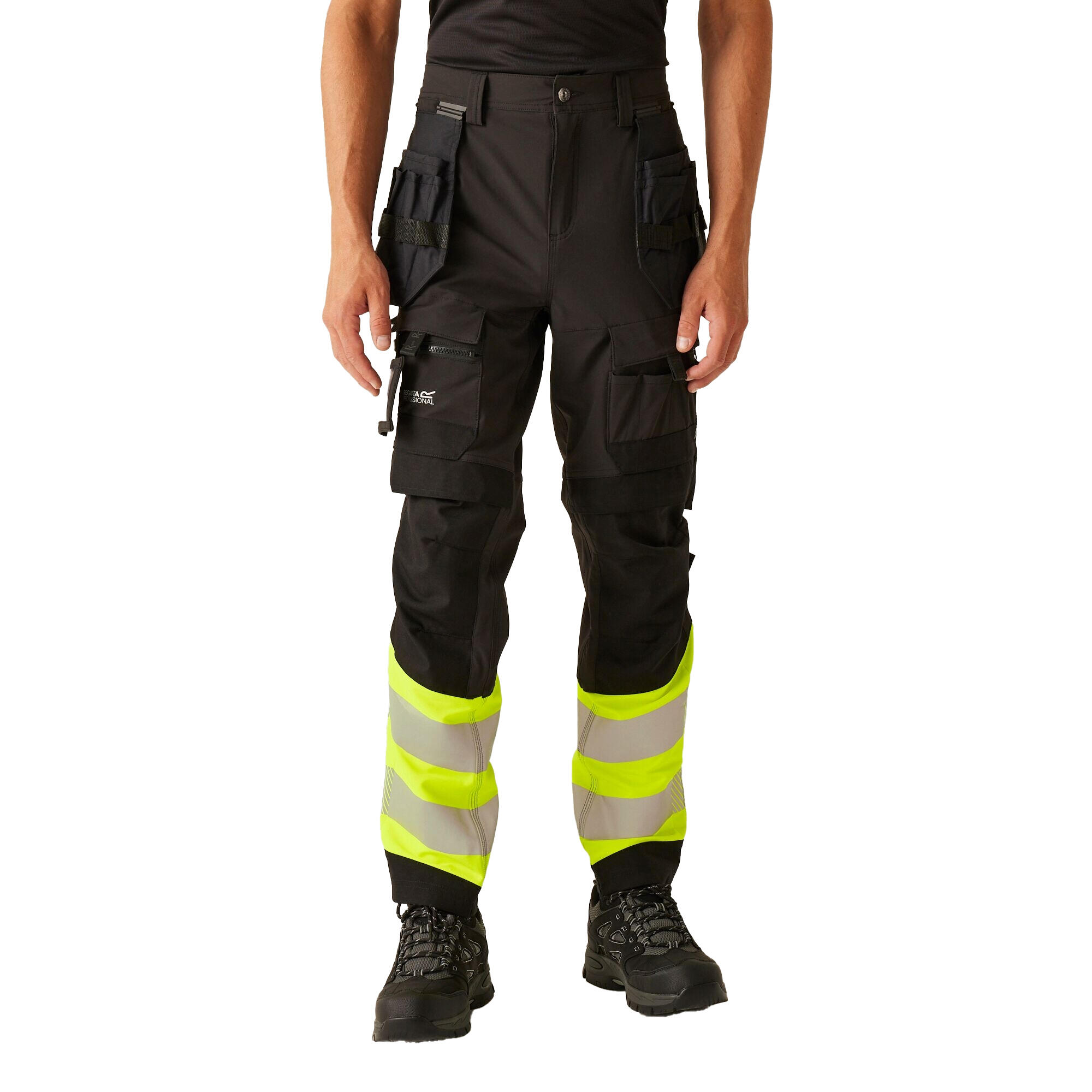 Regatta - Pantalon De Travail Adulte (noir / Jaune) - Pantalons - Jaune|noir - Decathlon