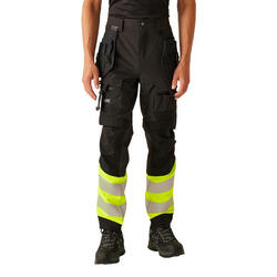 Pantalon De Travail Adulte (Noir / Orange)