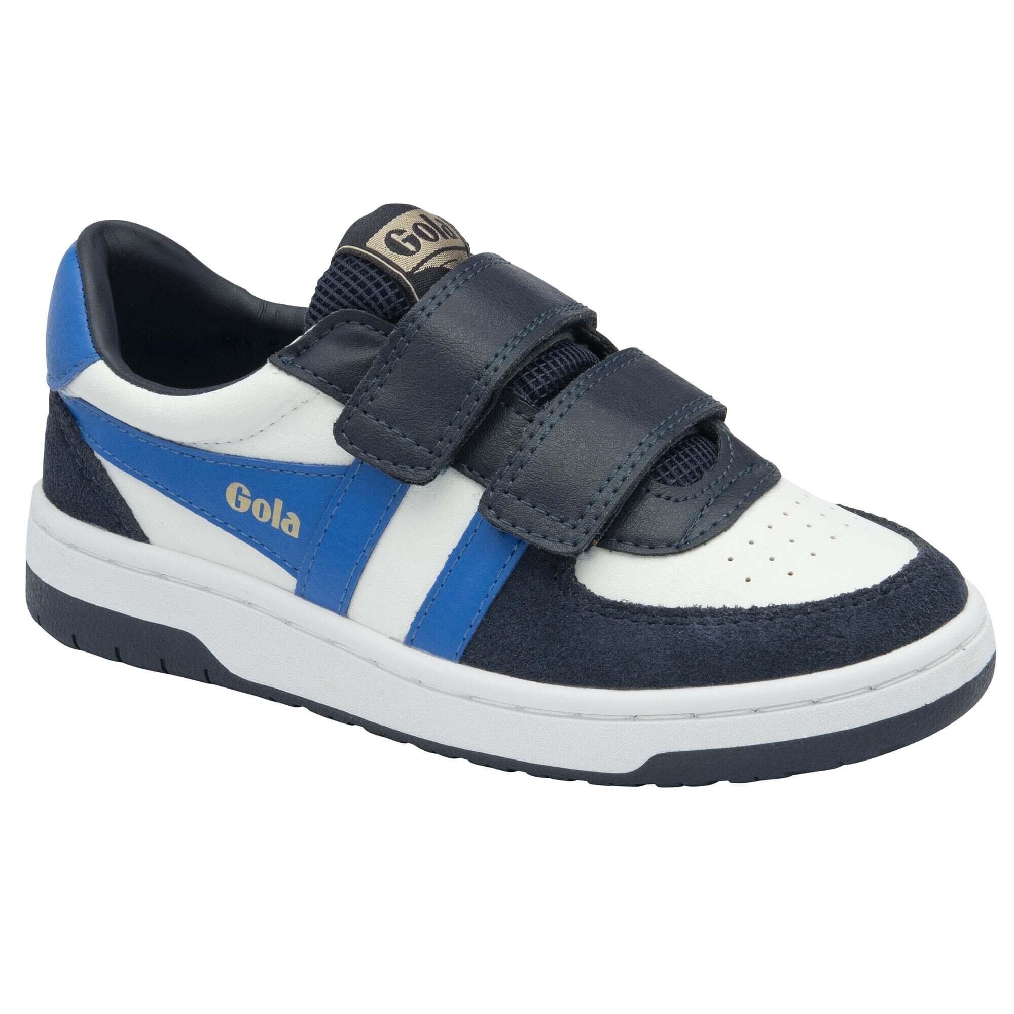 Gola - Baskets Enfant Gola Hawk Strap - Baskets - Blanc|bleu - 33 - Decathlon