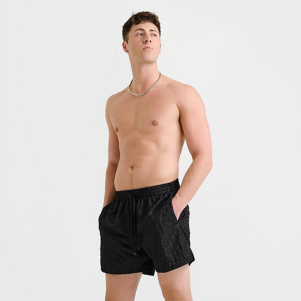 Costume da bagno uomo nike breaker swoosh logo link - nero 3/6
