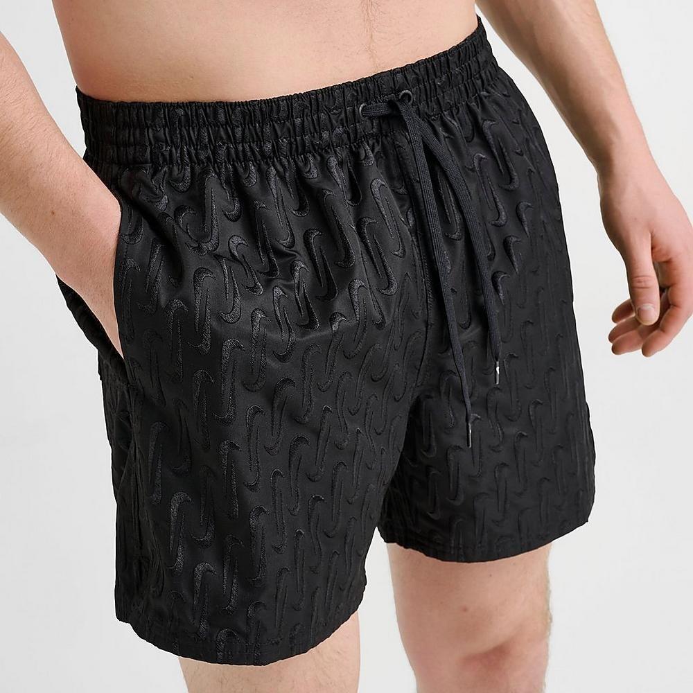 Costume da bagno uomo nike breaker swoosh logo link - nero 5/6