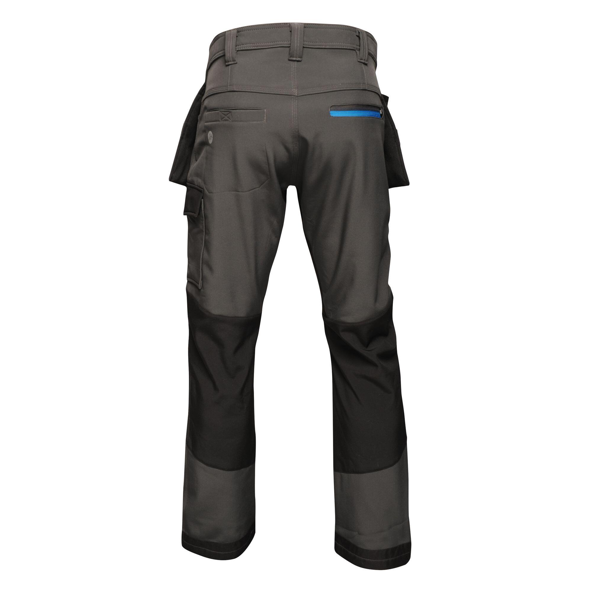 Mens Softshell Trousers (Ash) 2/2