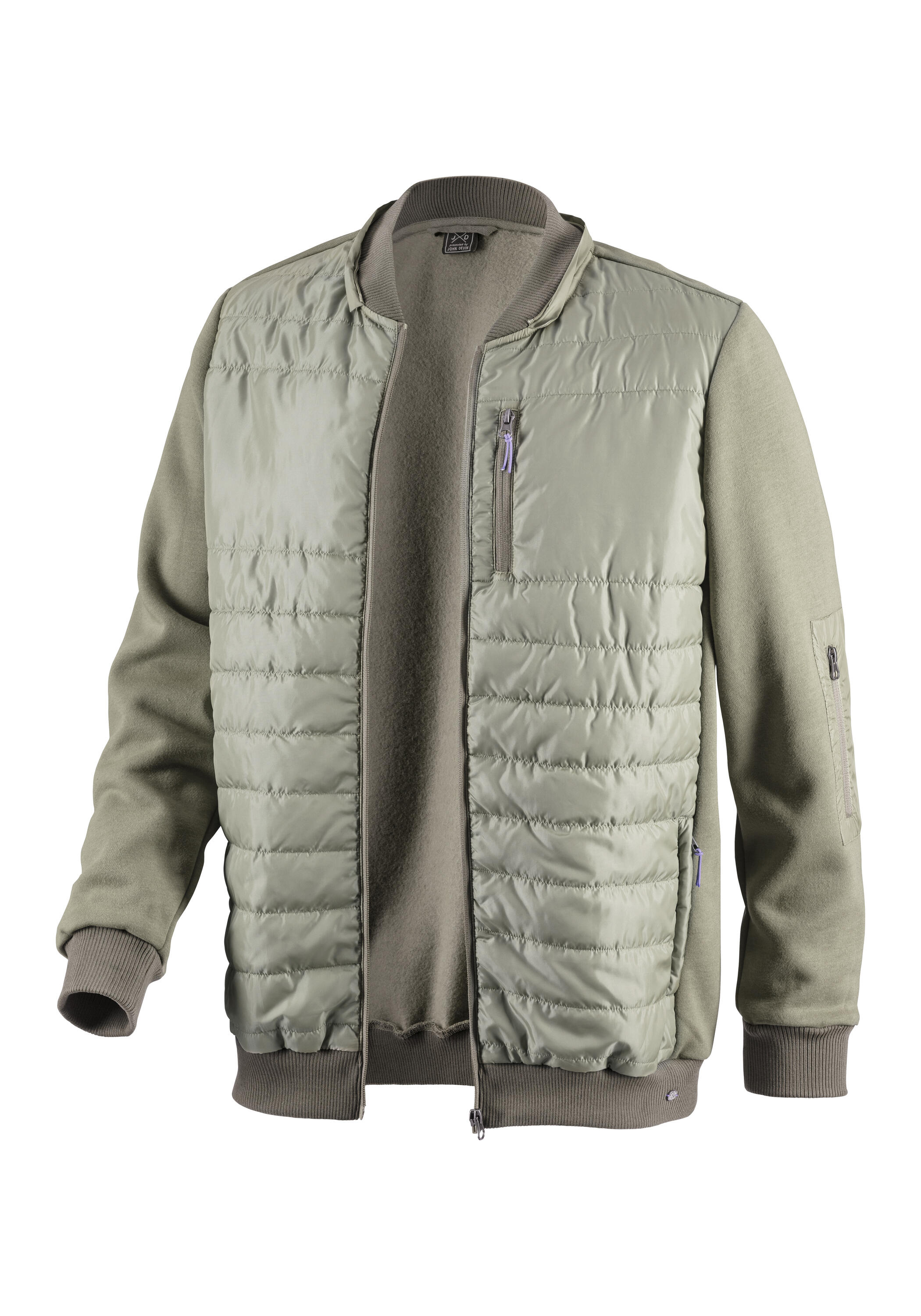 Herren Kapuzenfleecejacke 6/7