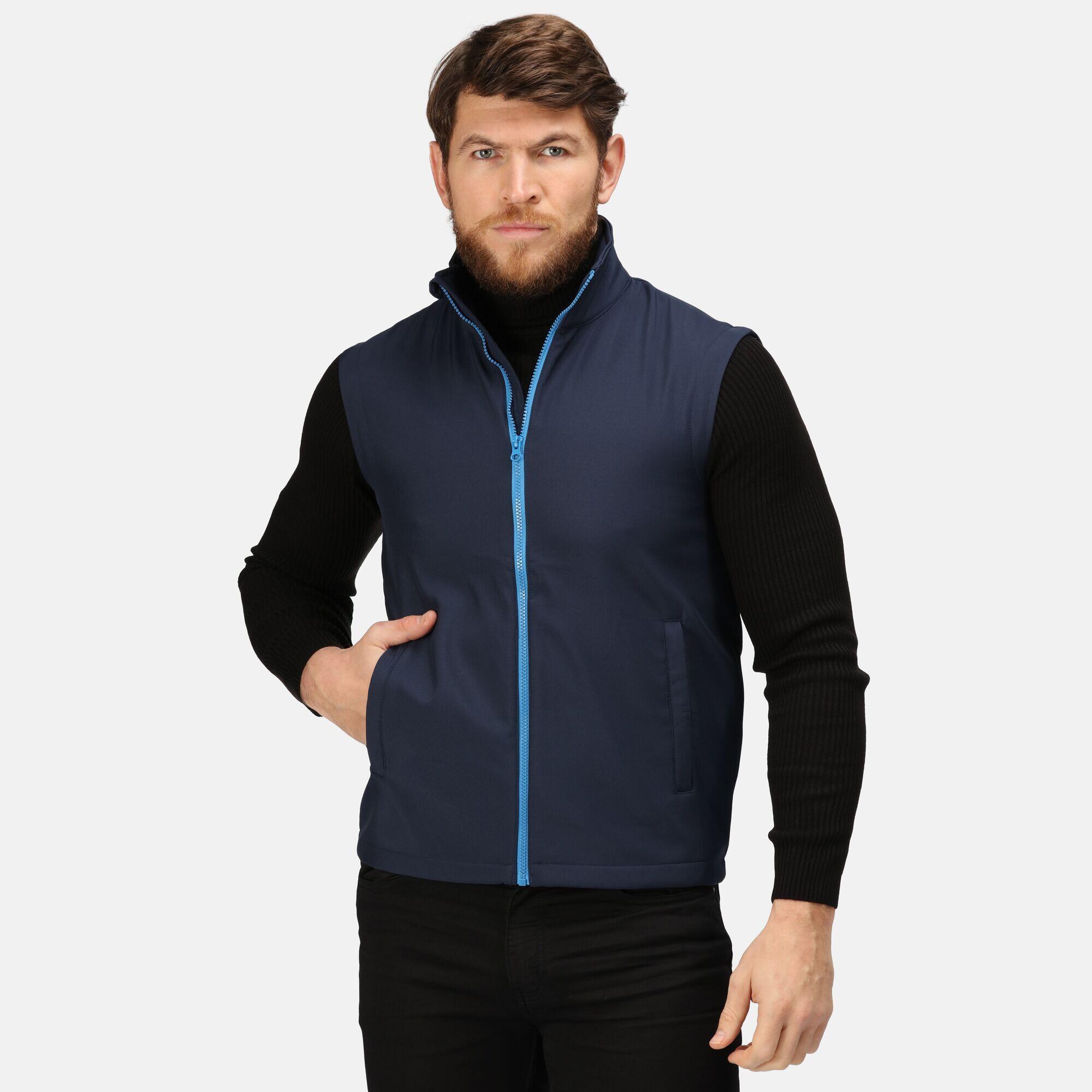 Ablaze Soft Shell Bodywarmer Herren Marineblau/Blau 4/4
