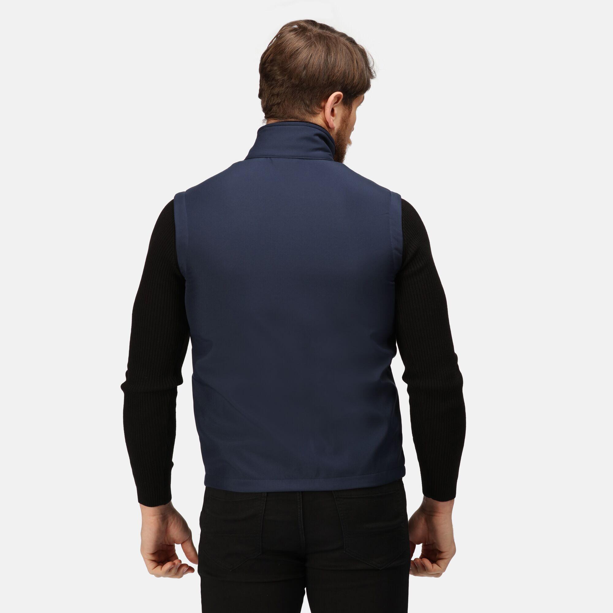 Ablaze Soft Shell Bodywarmer Herren Marineblau/Blau 3/4