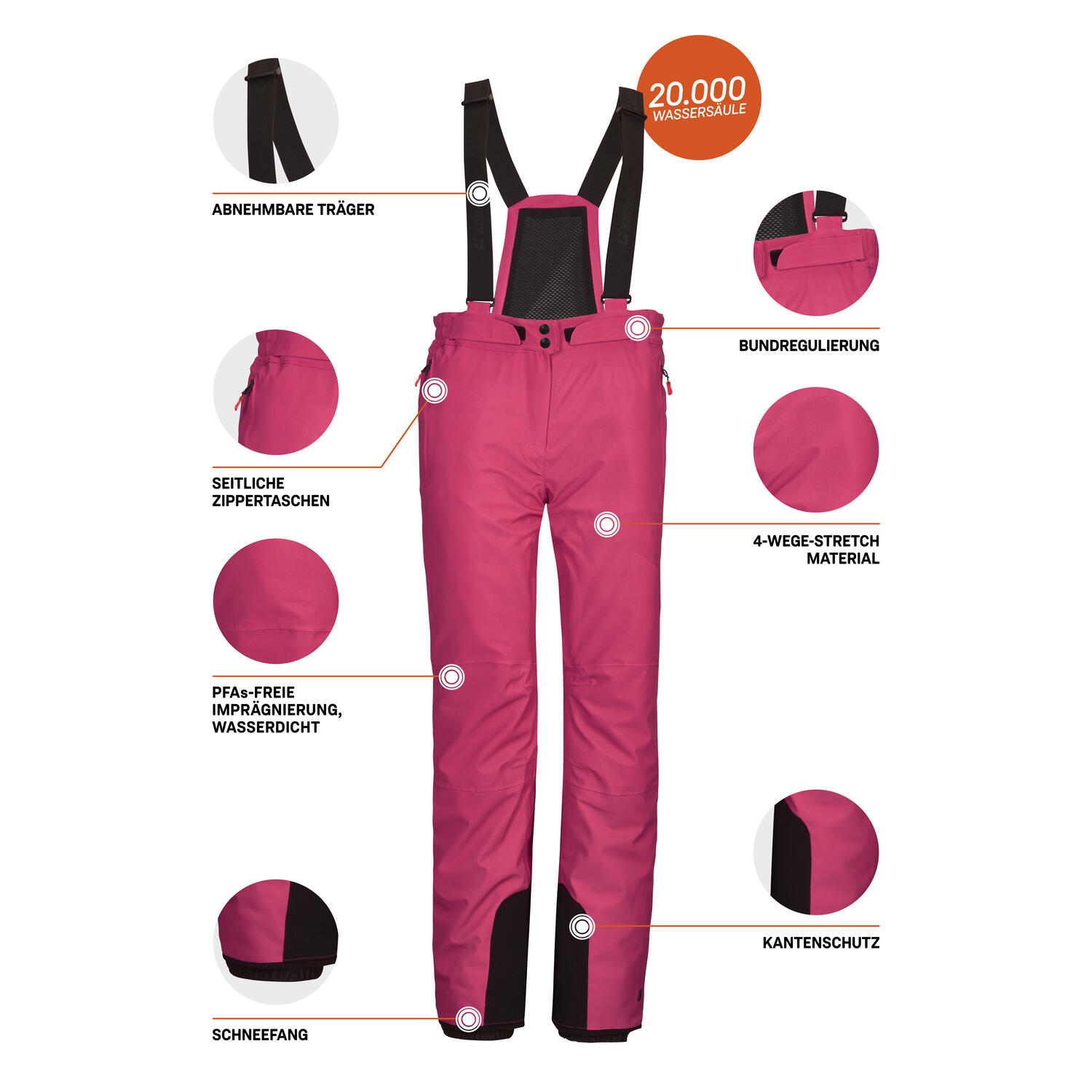Damen Skihose KSW 50 WMNPNTS 6/6