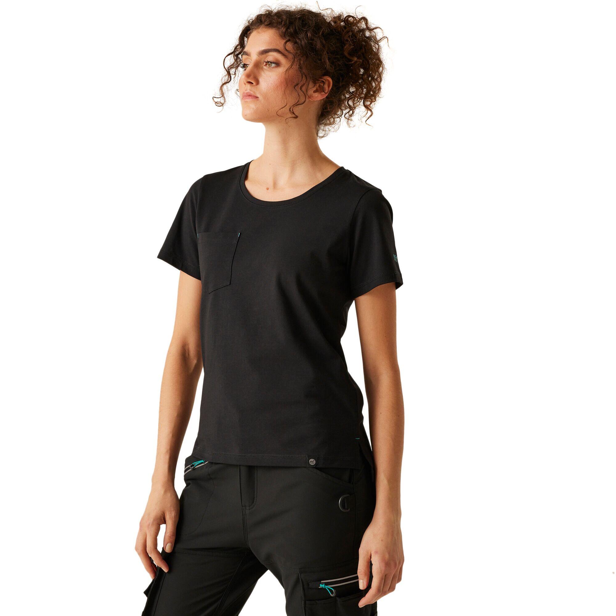Tshirt Extensible Avec Poche ADA Femme (Noir) 3/5