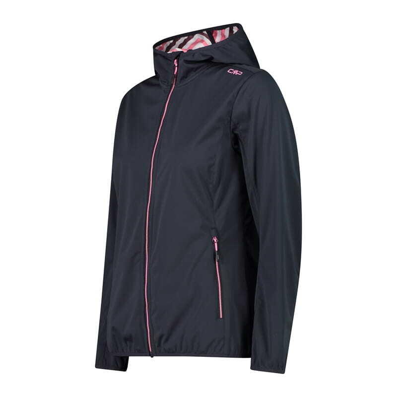 Veste imperméable à capuche femme avec doublure imprimée CMP 2/3