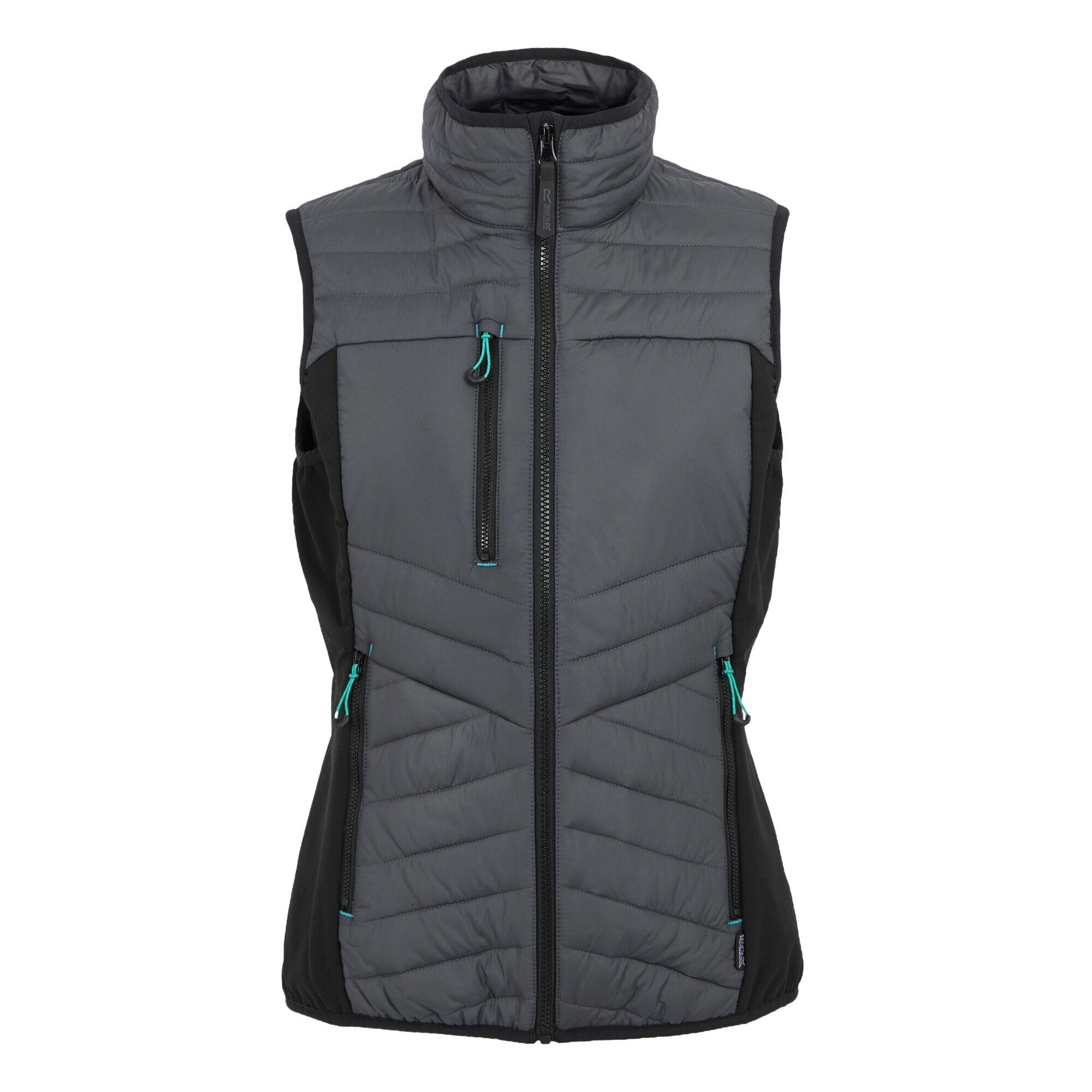 REGATTA Gilet Imbottito Ibrida Donna Regatta Professional Ada Hybrid Grigio Foca Nero