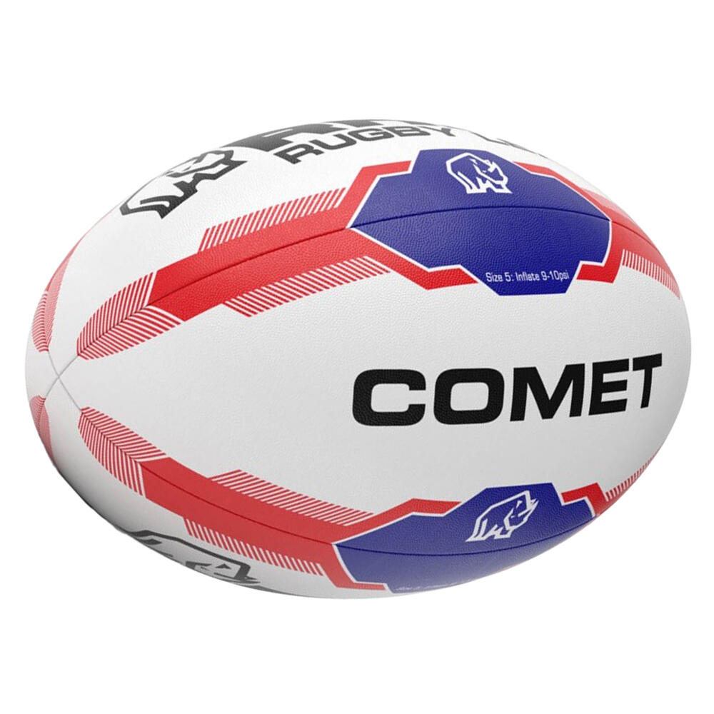 "League" RugbyBall Komet Damen und Herren Weiß 2/2