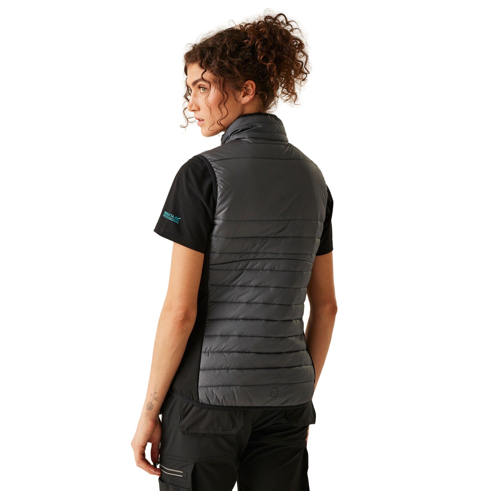 Gilet Imbottito Ibrida Donna Regatta Professional Ada Hybrid Grigio Foca Nero 4/5
