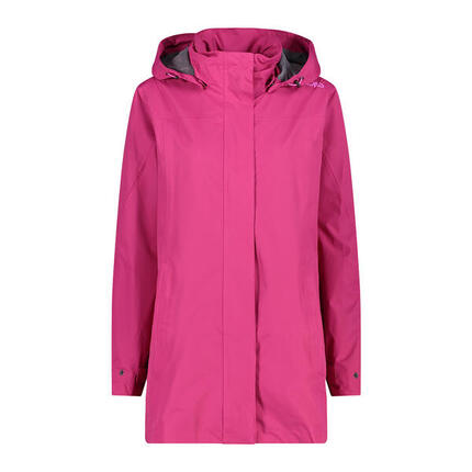 Damen wasserdichte Regenjacke mit Druckknöpfen und Kapuze CMP