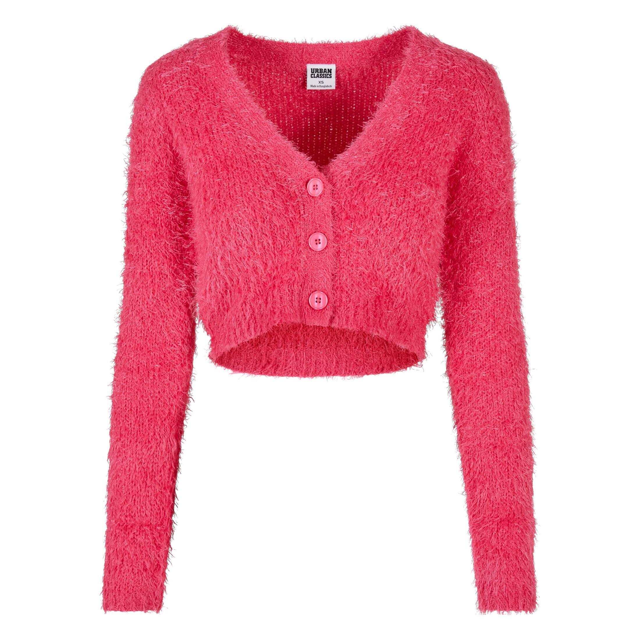 Urban Classics - Cardigan Crop Plumes Femme Urban Classics - Gilet Manches Longues - Rose - 48 Xl - Decathlon